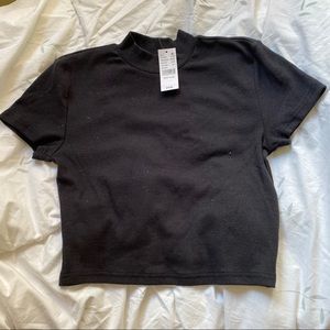 Mock neck black shirt